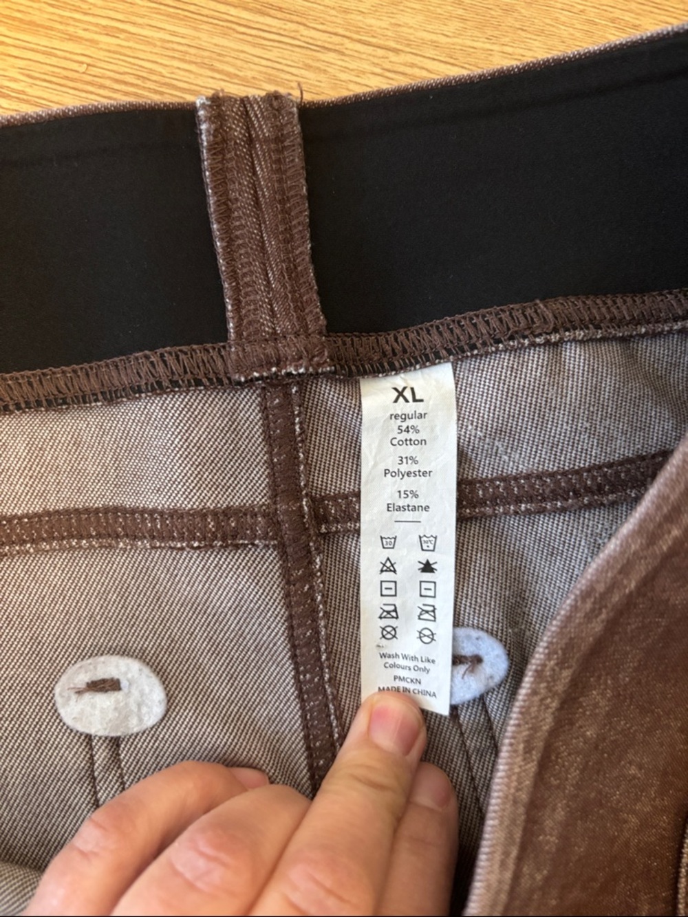 Women’s Brown Pull-On Stretch Jeggings - Picture 7 of 8